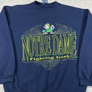 Logo-7 Men's Notre Dame Navy and Blue Sweatshirt